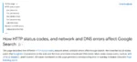 How HTTP Status Codes Network and DNS Errors Affect Google Search