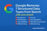 Google Removes Support for 7 Structured Data Types