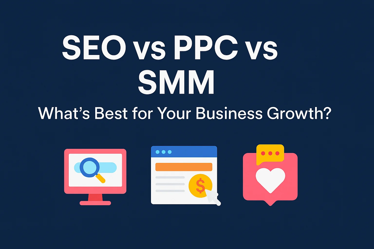 SEO vs PPC vs SMM – What’s Best for Business Growth?