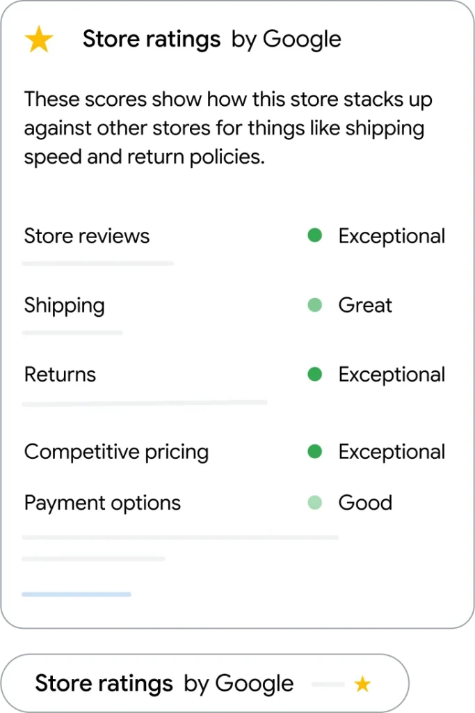 Store rating widget