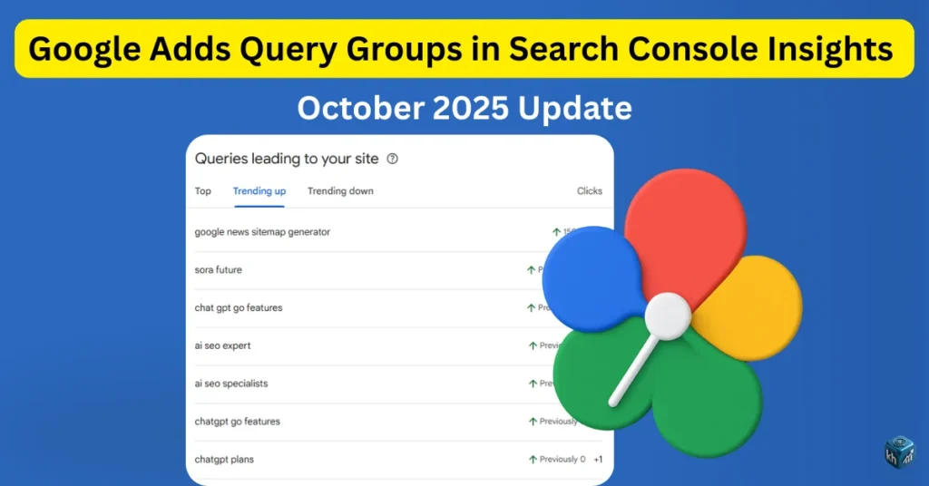 Google Adds Query Groups in Search Console Insights