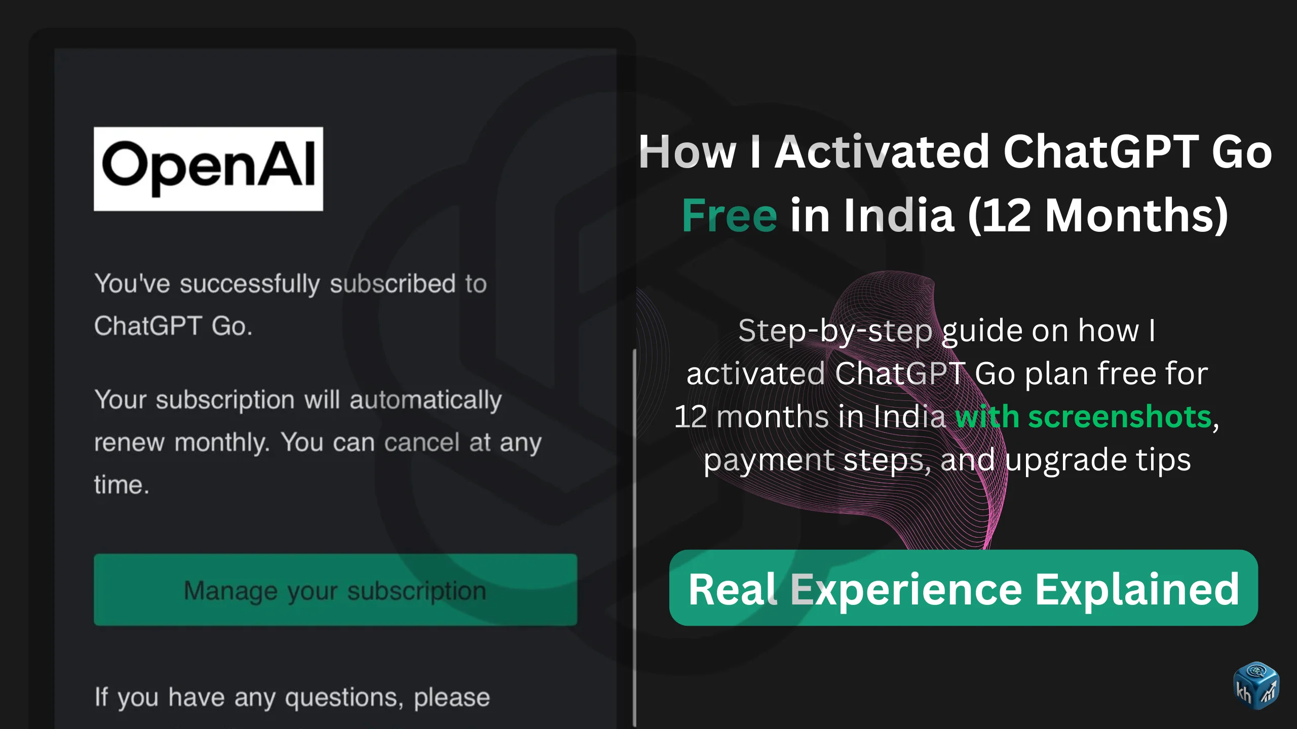 How I Got ChatGPT Go Plan Free for 12 Months in India